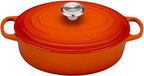 Le Creuset Signature Oval Braadpan 27cm - Oranje - Gietijzer