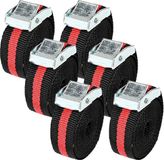 Benson Spanbanden - 6x - 2,5 meter - Zwart