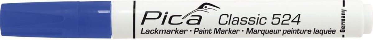 Pica Classic Industrie verf marker blauw 2-4 mm rond