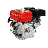 EBERTH 6,5 PS 4,8 kW benzinemotor, stationaire motor, kartmotor, aandrijfmotor met conische as (19,00 mm Ø), oliepeilbeveiliging, 4-takt, 1-cilinder benzinemotor, cilinderinhoud 196 ccm, luchtgekoeld, start met trekkoord