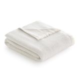 Todocama - Extra zachte katoenen deken met strepenpatroon, multifunctionele sprei voor bank, bed, decoratieve overtrek en fullar-deken (lichtgrijs, 230 x 240 cm)