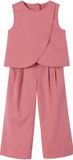 Vertbaudet Ensemble short et top croisé vieux rose
