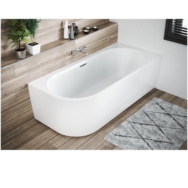RIHO Desire Hoekbad - 184 x 84 cm - Links - Wit