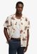 Superdry - Cabana Poolside T-shirt Korte Mouw - Heren - Katoen/Linnen - Gebloemd - Lotus Flower Off White - Maat M