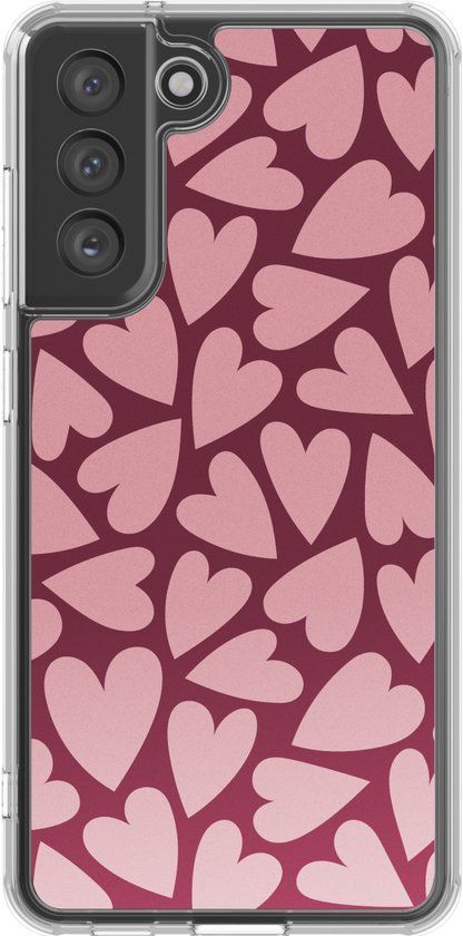 imoshion Hoesje - Geschikt voor Samsung Galaxy S21 FE - Design hoesje - Hearty Blush