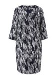 COMMA Jurk navy / wit