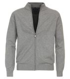 Casa Moda Cardigan Lichtgrijs Gebreid Comfort Fit - 5XL