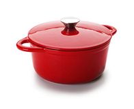 IBILI Ronde rode cocotte, 24 x 11,5 cm, gietijzer, geschikt voor inductie