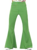 Flared Smiffys - Flared Kostuum broek - M - Groen