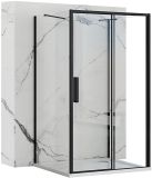 Rea Rapid Slide Black 150x80 cm Rechthoekige Douchecabine