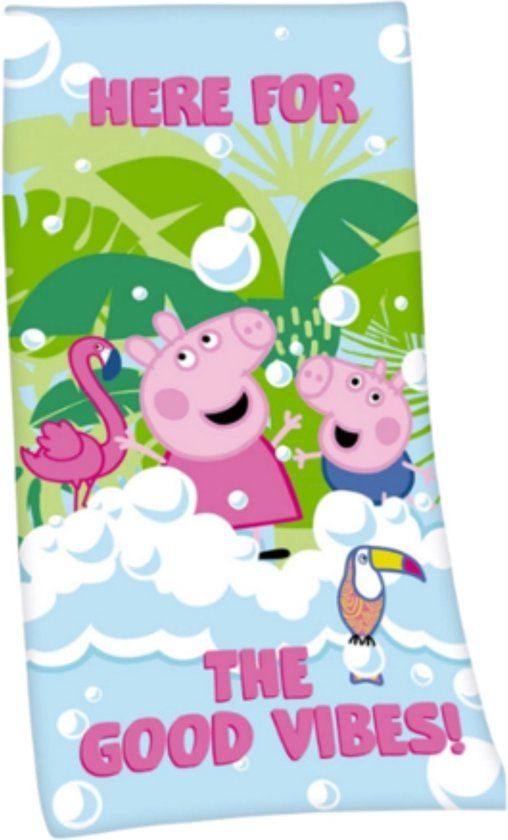 4KidsOnly Peppa Pig strandlaken microvezel meerkleurig 70 x 140 cm