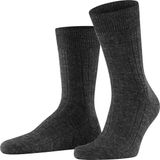 FALKE Heren Sokken Teppich Im Schuh M So wol eenkleurig 1 paar, Grijs Anthracite Melange 3080, 41-42