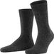 FALKE Heren Sokken Teppich Im Schuh M So wol eenkleurig 1 paar, Grijs Anthracite Melange 3080, 41-42