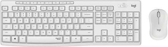 Logitech MK295 Silent Wireless Combo - QWERTY - White