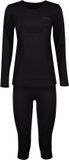 Lenz Merino Lange Mouwen Basislaagset Zwart XL-2XL Vrouw
