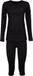 Lenz Merino Baselayer Set à manches longues Noir XL-2XL Femme