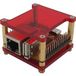 Radxa RPiS_Acryl_R boîtier SBC Convient aux peaux sensibles série : Rock Pi Rouge