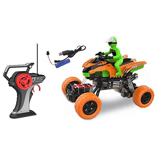 JUINSA Op afstand bestuurde quad met figuur 7 functies, 21 x 14 cm