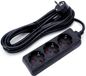 Aigi Hambu Prise - Rallonge - 3680W - 3 Prises - 3 Mètres - Noir