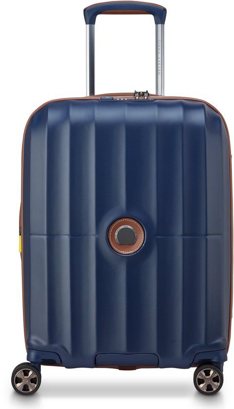Delsey Carrousel 2 Handbagagekoffer 55 cm Expandable – 35L – 2,9 kg – Polycarbonaat – TSA Slot – Zip SECURITECH® 2 – 5 Jaar Garantie - Blue