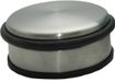 Merkloos Deurstopper - RVS - rond - 11,5 x 6 cm - zilverkleurig