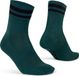 GripGrab Original Stripes Crew Zomer Fietssokken Gestreepte Retro Wielersport Sokken Coolmax - Unisex - Groen - Maat L (44-47)