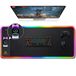 Gimars Upgrade Gaming-muismat RGB, 15W draadloos snel opladen, 800x300x5mm, muismat XXL met 10 kleuren LED-licht, grote LED-muismat Gaming-accessoires met glad oppervlak, antislip rubberen voet