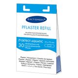 ACTIOMEDIC I DETECT AQUATIC detecteerbare pleister navul set, 30 stuks, Horeca pleisters voor de voedingsindustrie, Verenigbaar met EasyAid pleisterdispenser,Hypoallergeen,waterafstotend verband Blauw