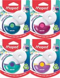 Maped ZENOA Navulbare gum incl. reservegum, potloodgum in draaietui voor school en kantoor, schoon beschermde gum voor etui, PVC-vrij, etui van 50% gerecycled kunststof