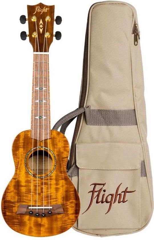 Flight DUS445 Soprano Acacia Ukulele