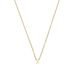 LUXENTER Alfabet ketting 18k goud afwerking - Letter I