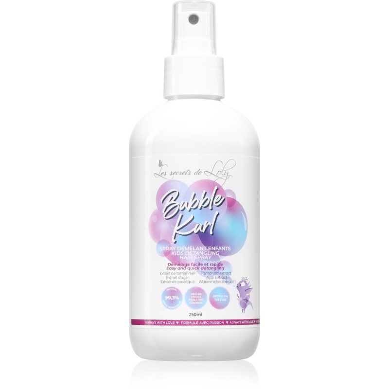 Les Secrets De Loly Bubble Kurl Ontwarrende Spray Voor Kinderen 250ml