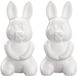 Rayher hobby materialen Piepschuim hobby vorm - 4x - haas/konijn - 24 cm - DIY knutsel figuren om te versieren