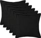 vidaXL - Kussensloop - 6 stuks - Zwart - 45 x 45 cm