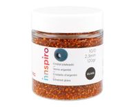 INNSPIRO Ronde glassteen, zilver, oranje, 2,3 mm, 10/0, 120 g