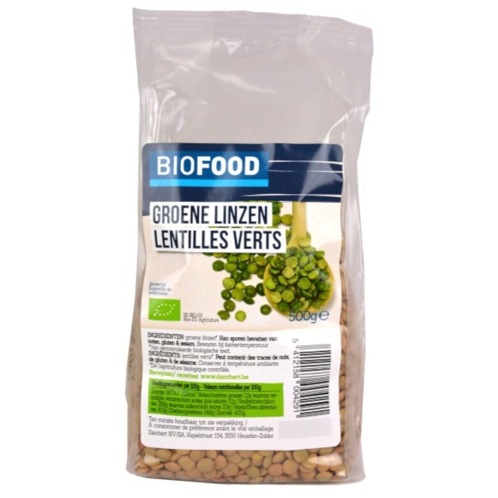 Biofood Biofood Groene Linzen Bio 500 g