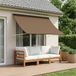 Prolenta Maison Exclusive - Zonnescherm, taupekleurig, 400 x 150 cm