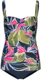 Pastunette Tankini Paradise Blauw/Groen/Roze Corrigerend Maat 40