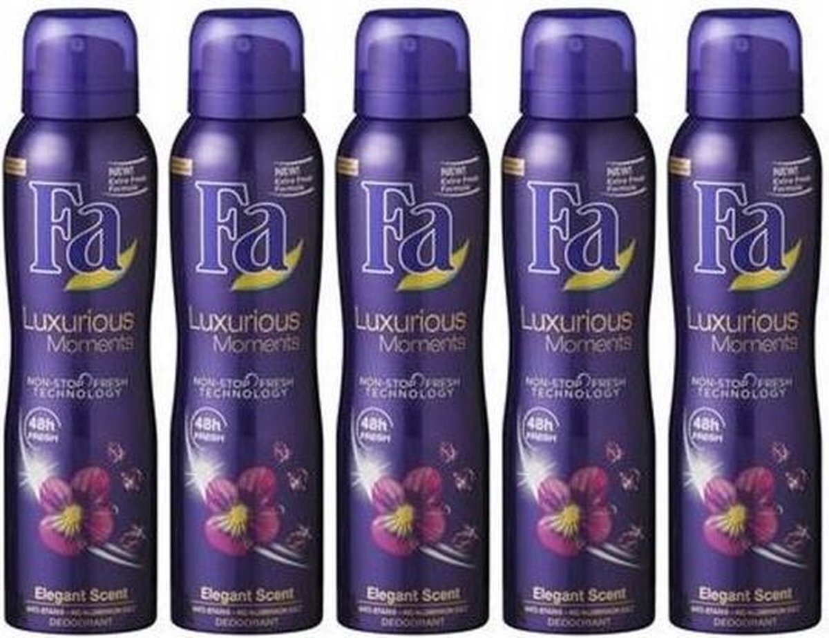 Fa Deodorant spray luxurious moments 150ml - Multipak 5 stuks