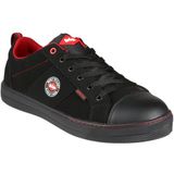 Lee Cooper LCSHOE054 Heren Womens Unisex PU/Nubuck leer Retro werk veiligheid laarzen Honkbal Trainer Schoenen, UK 6/EU 40, Zwart