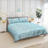 Emma Barclay Eden - Verfraaid Jacquard Dekbed Set in Eend Ei - Tweepersoons