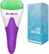 JAXY Ice Roller - Ijs Roller - Gezichtsroller - Dermaroller - Gua Sha - Skincare - Ice Roller Gezicht - Gezichtsmassage Apparaat - Jade Roller - Paars en Wit