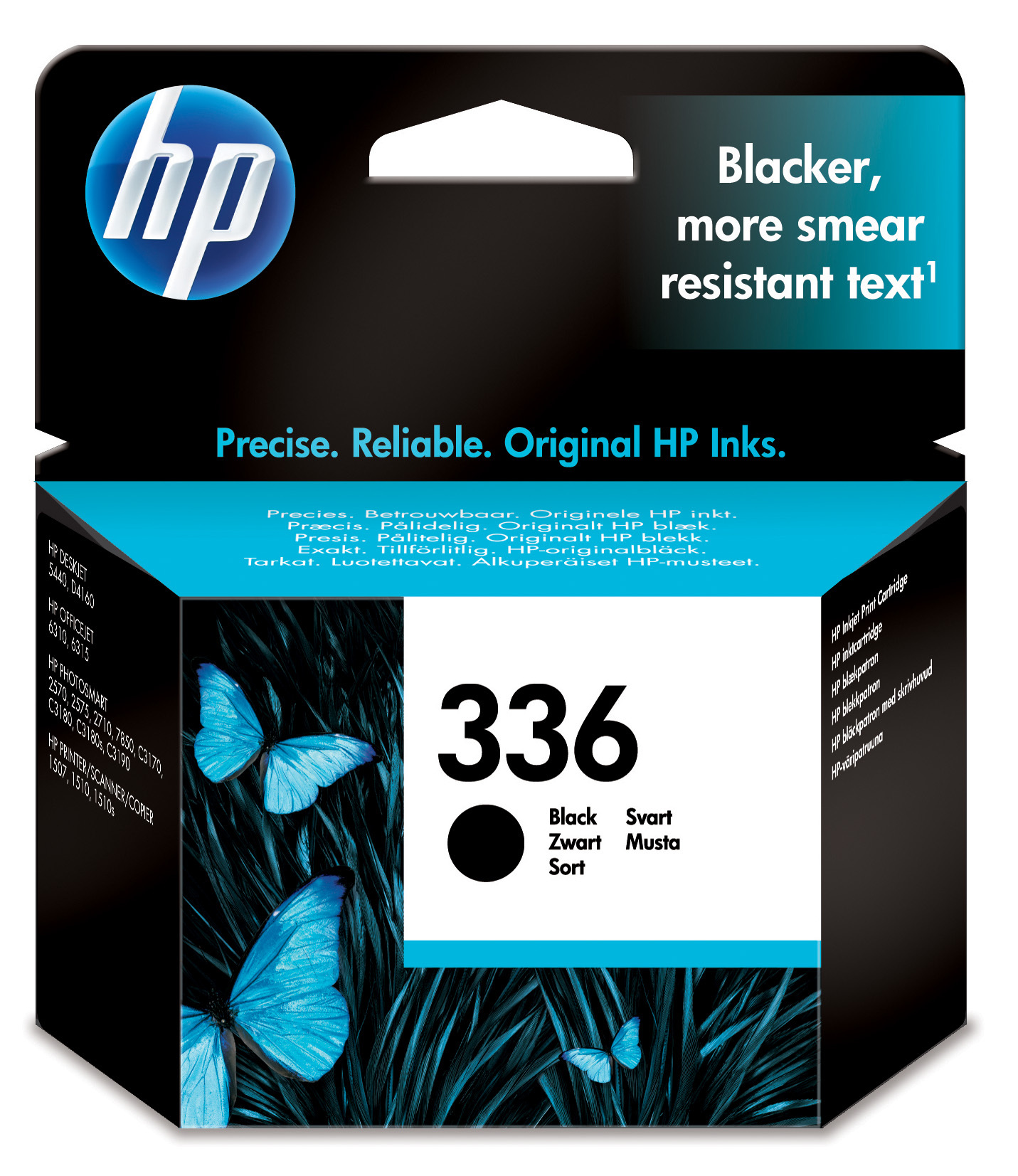 HP 336 Black Inkjet Print Cartridge single pack / zwart