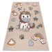 Kiddo Tapis Kiddo 6110 Crème / Blanc, Licorne, Arc-en-ciel, Pour Enfants, Sensoriel Beige 240x330 Cm