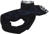 BOSS Rikard Knitted Scarf 35x180 Black Wol Polyamide Mannen Volwassenen