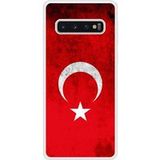 Samsung Galaxy S10 Drapeau turquie Verstevigd hoesje met sublimatie bedrukking
