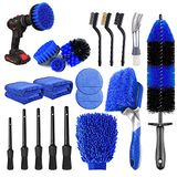 20 Stks Auto Wiel Band Detailing Borstel Set