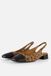 Linea Zeta Leopard Slingbacks zwart Leer - Maat 37