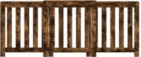 vidaXL Radiatorombouw 205x21,5x83,5 cm bewerkt hout gerookt eikenkleur