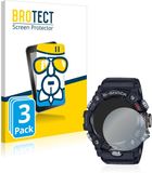 BROTECT Screenprotector 3 Pièces pour Casio G-Shock Mudmaster GG-B100-1AER Verre de protection transparent